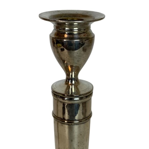 Jennings Brothers Silverplate Candlesticks 2325 Pair Taper Holders Traditional - Picture 2 of 9